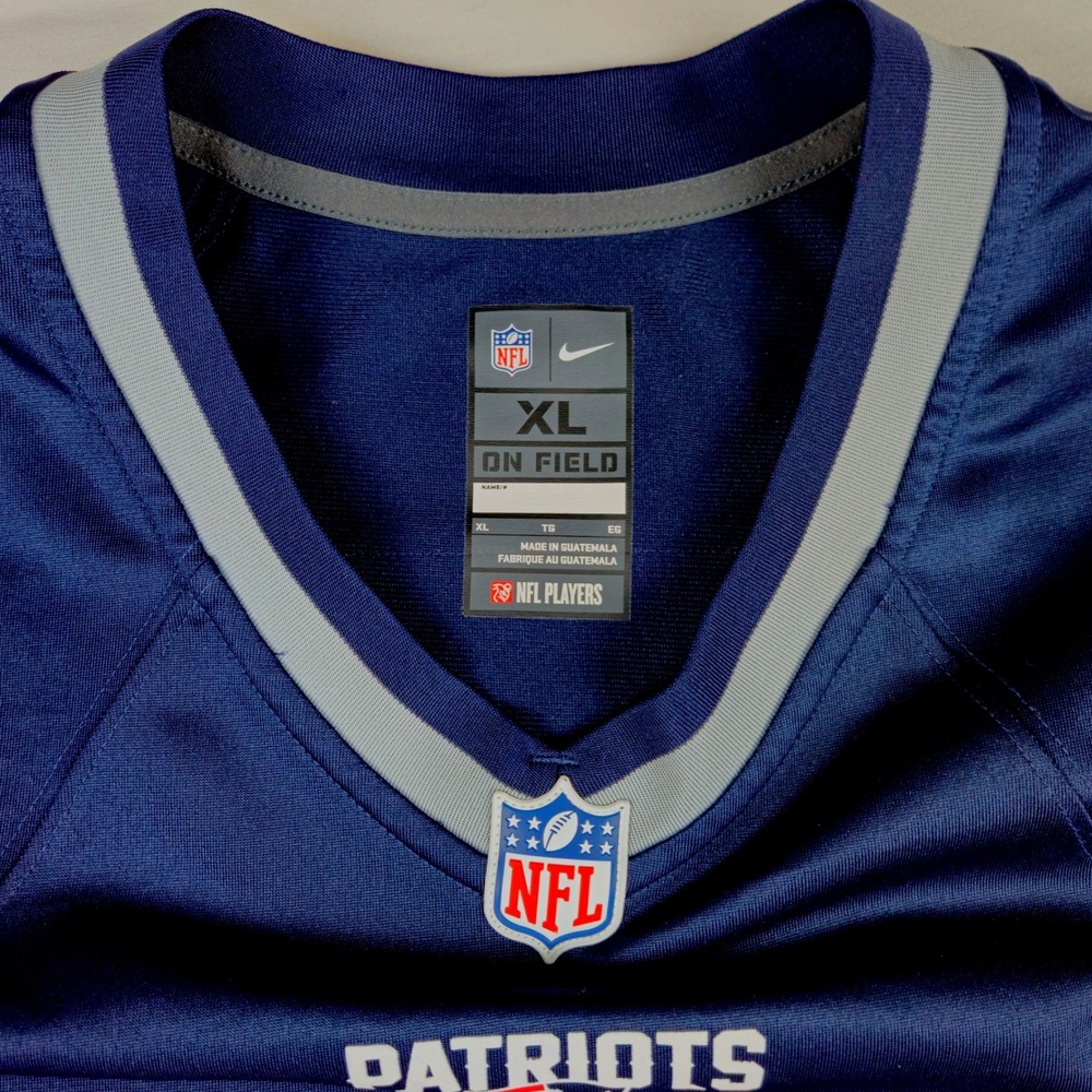 Nike New England Patriots Tom Brady 12 On Field Jersey Mens XL Navy Blue NFL - Picture 4 of 11